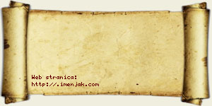 Jasmina Vidaković vizit kartica